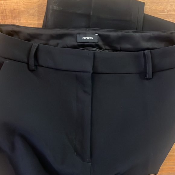 Express Editor Straight Super High-Rise black ankle pant - Picture 7 of 11